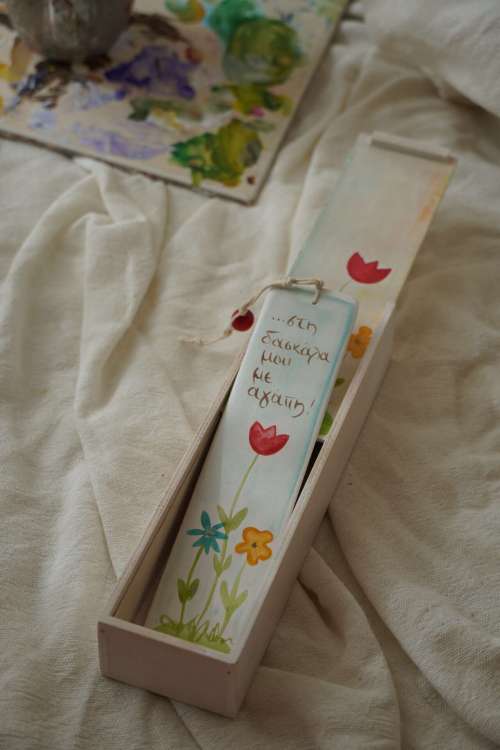 Σετ σελιδοδείκτης - κασετίνα παπαρούνα