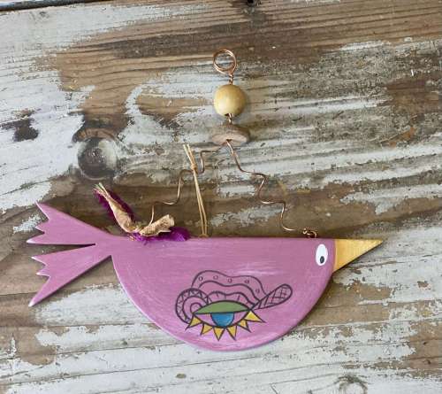 κοτσύφι ροζ με μάτι