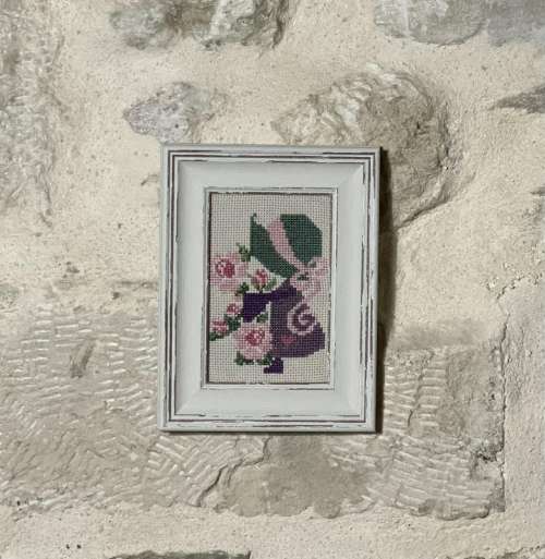 καδράκι μωβ κορίτσι