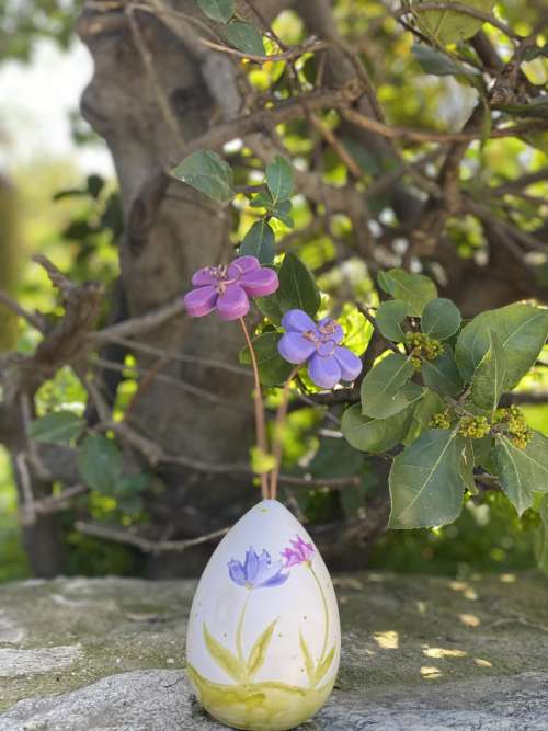 αυγό με λουλούδια 1