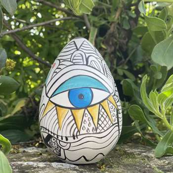 αυγό με μάτι ακριθάκης