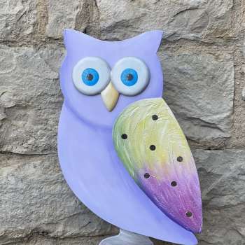 φωτιστικό κουκουβάγια μωβ