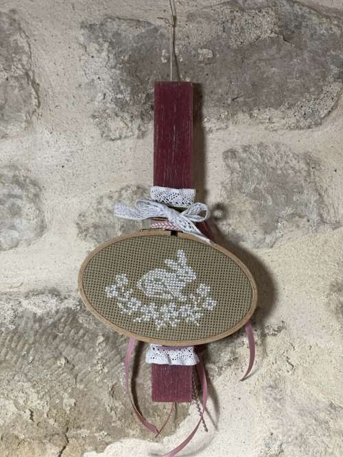 λαμπάδα λαγός λευκός