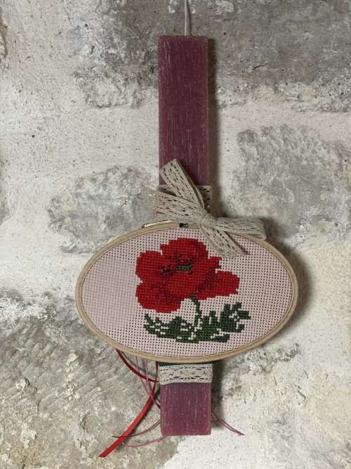 λαμπάδα κόκκινη παπαρούνα